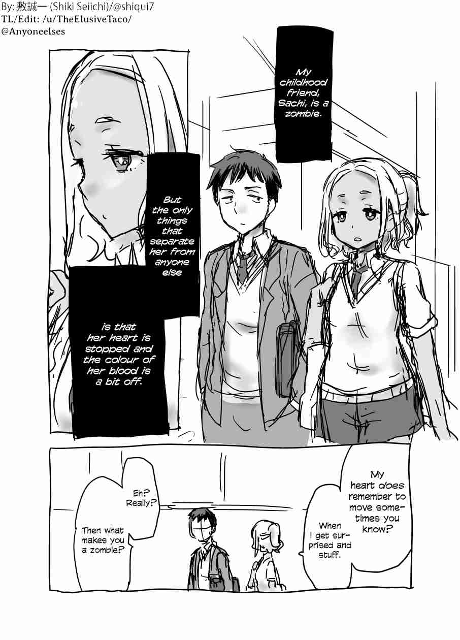 Shiki Seiichi's Short Manga My Childhood Friend is a Zombie