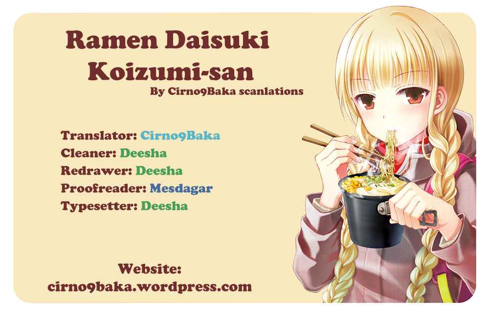 Ramen Daisuki Koizumi-san Vol.1 Ch.9