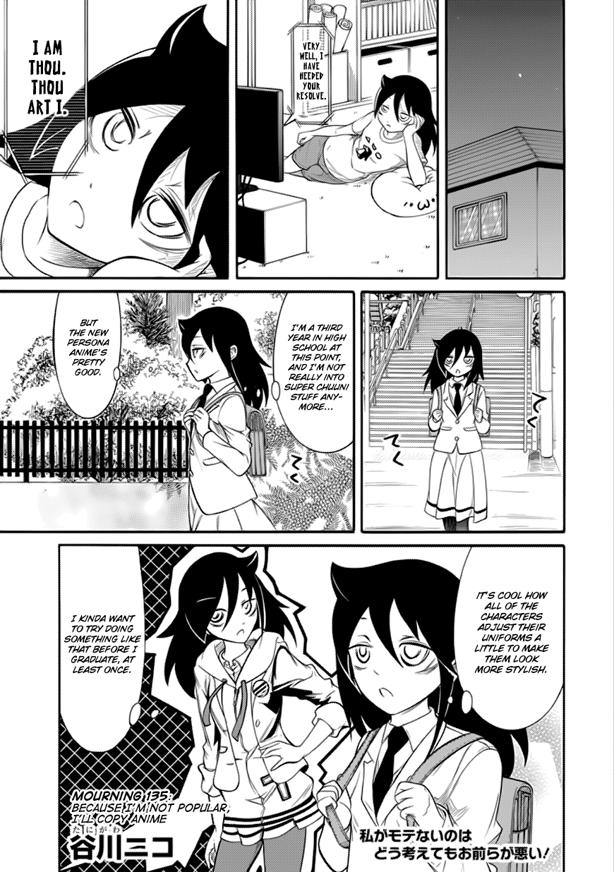 It's Not My Fault That I'm Not Popular! Ch. 135 Because I'm Not Popular, I'll Copy Anime