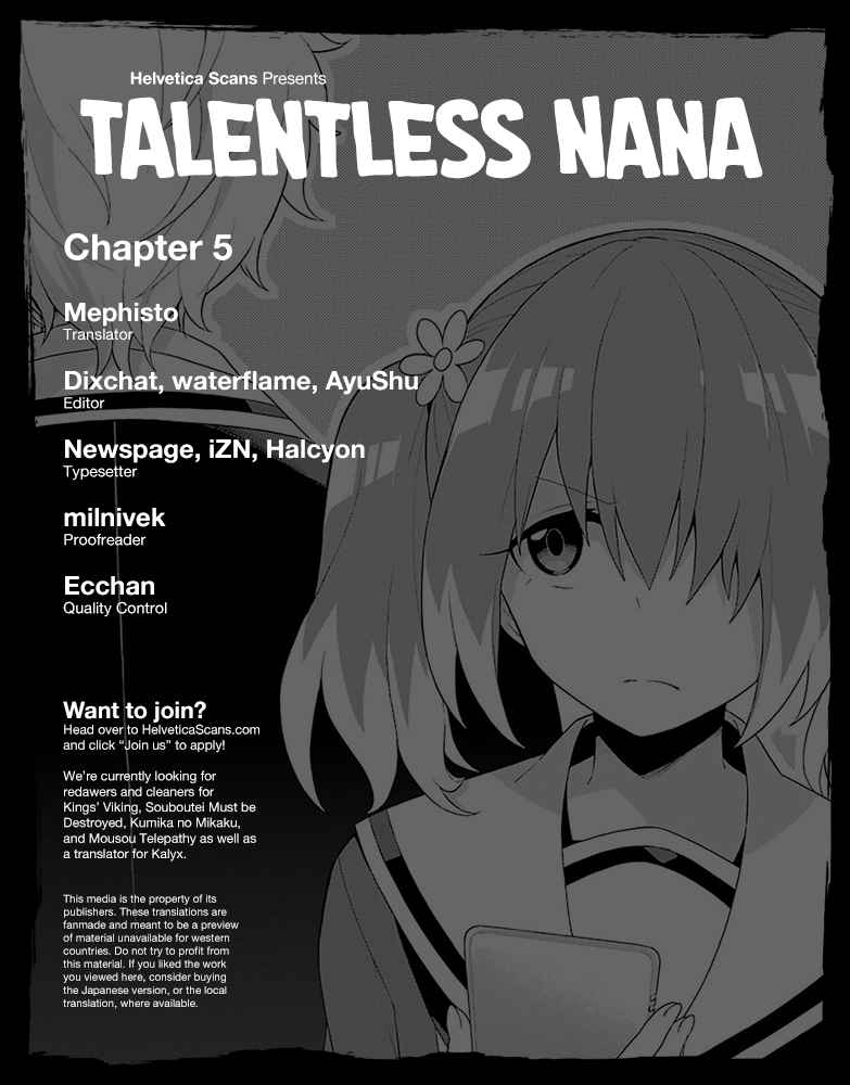 Talentless Nana Vol.2 Ch.5