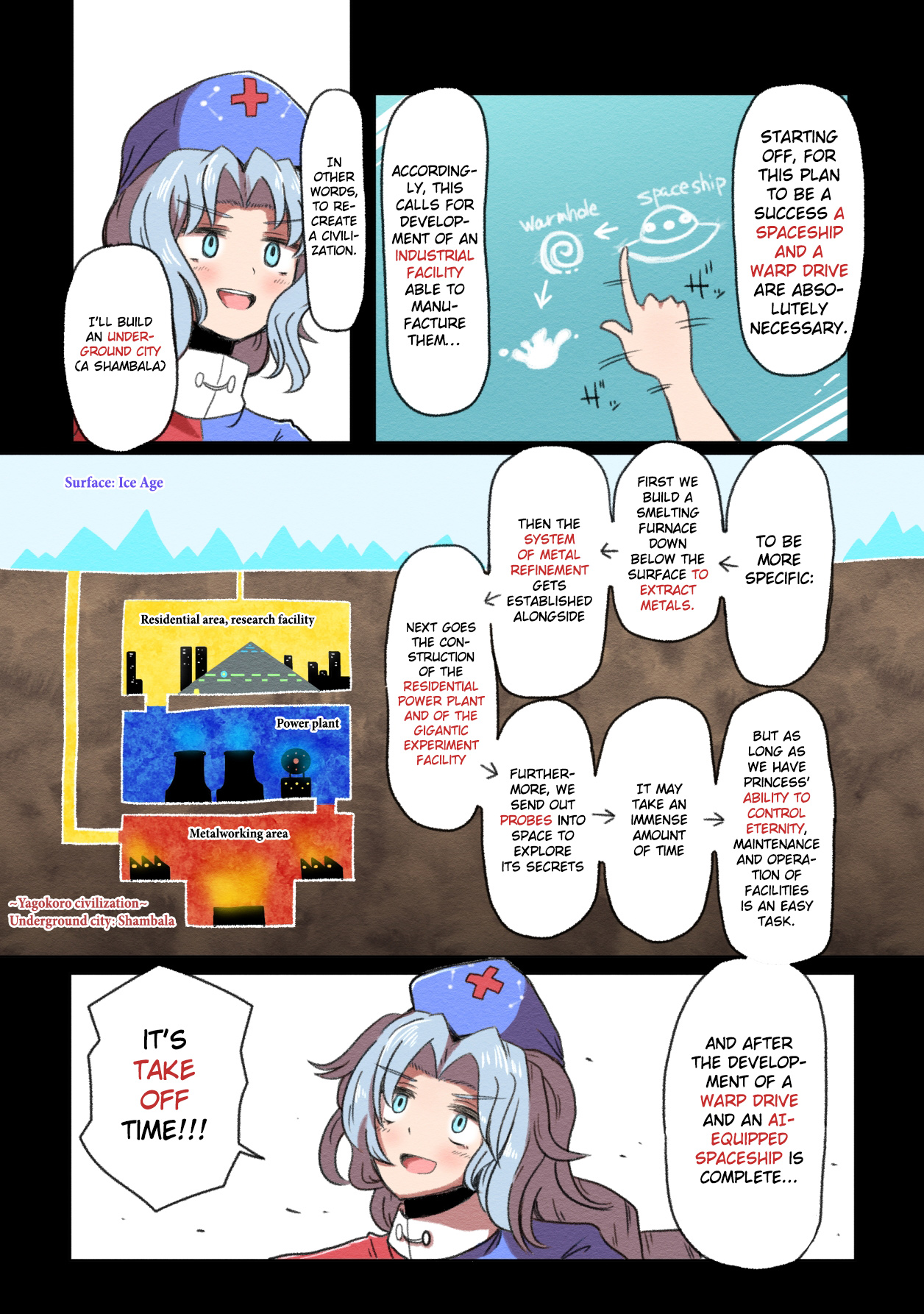 Touhou The Immortal Who Saw the Death of The Universe (Doujinshi) Ch. 1 First Part