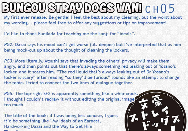 Bungou Stray Dogs Wan! 5.1