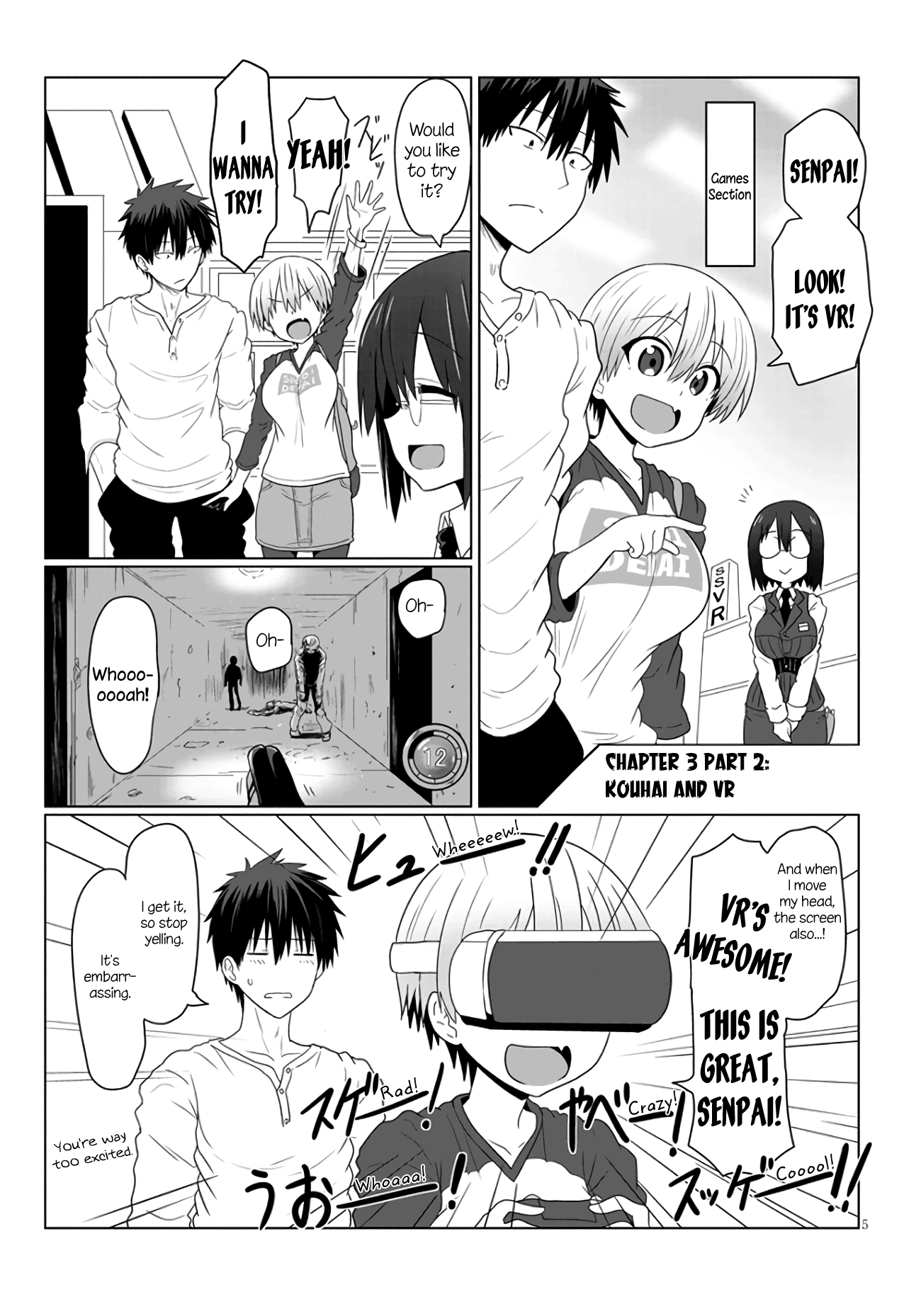 Uzaki chan Wants to Hang Out! Ch. 3.2 Kouhai and VR