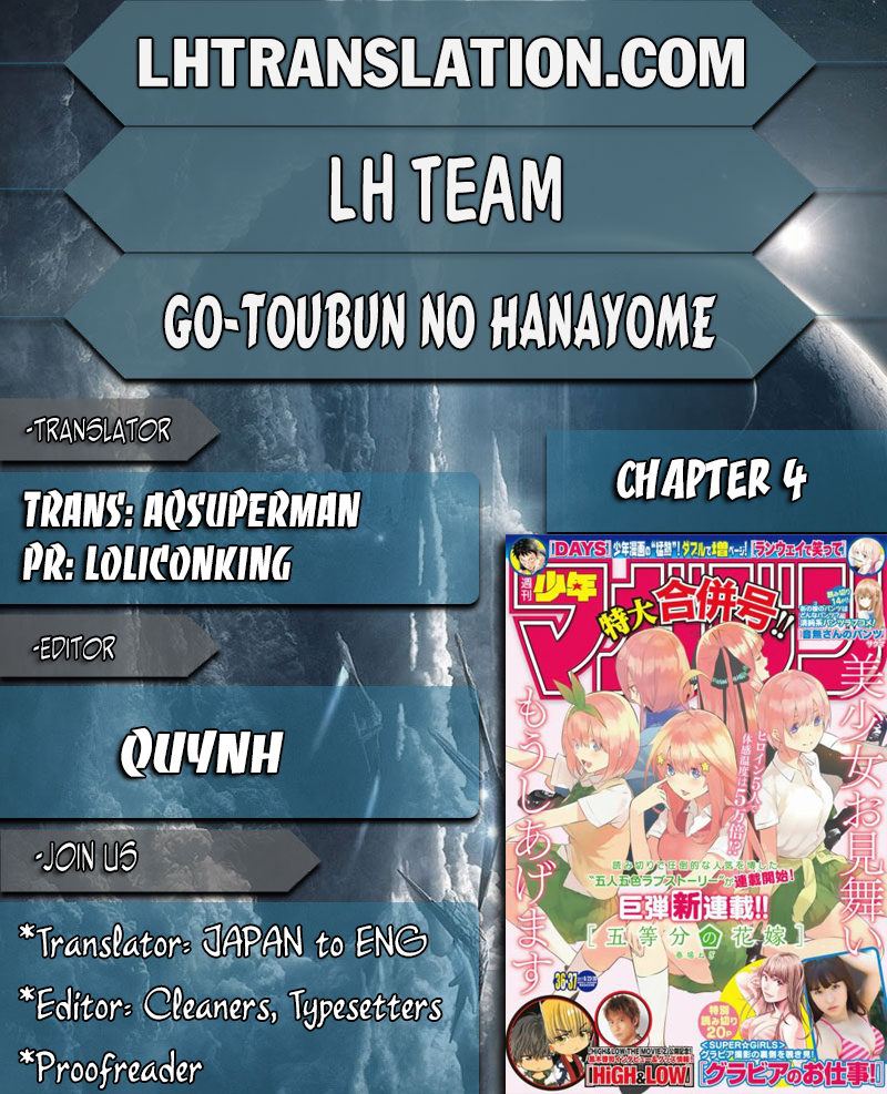 5Toubun no Hanayome Vol. 1 Ch. 4 100 Point Sum