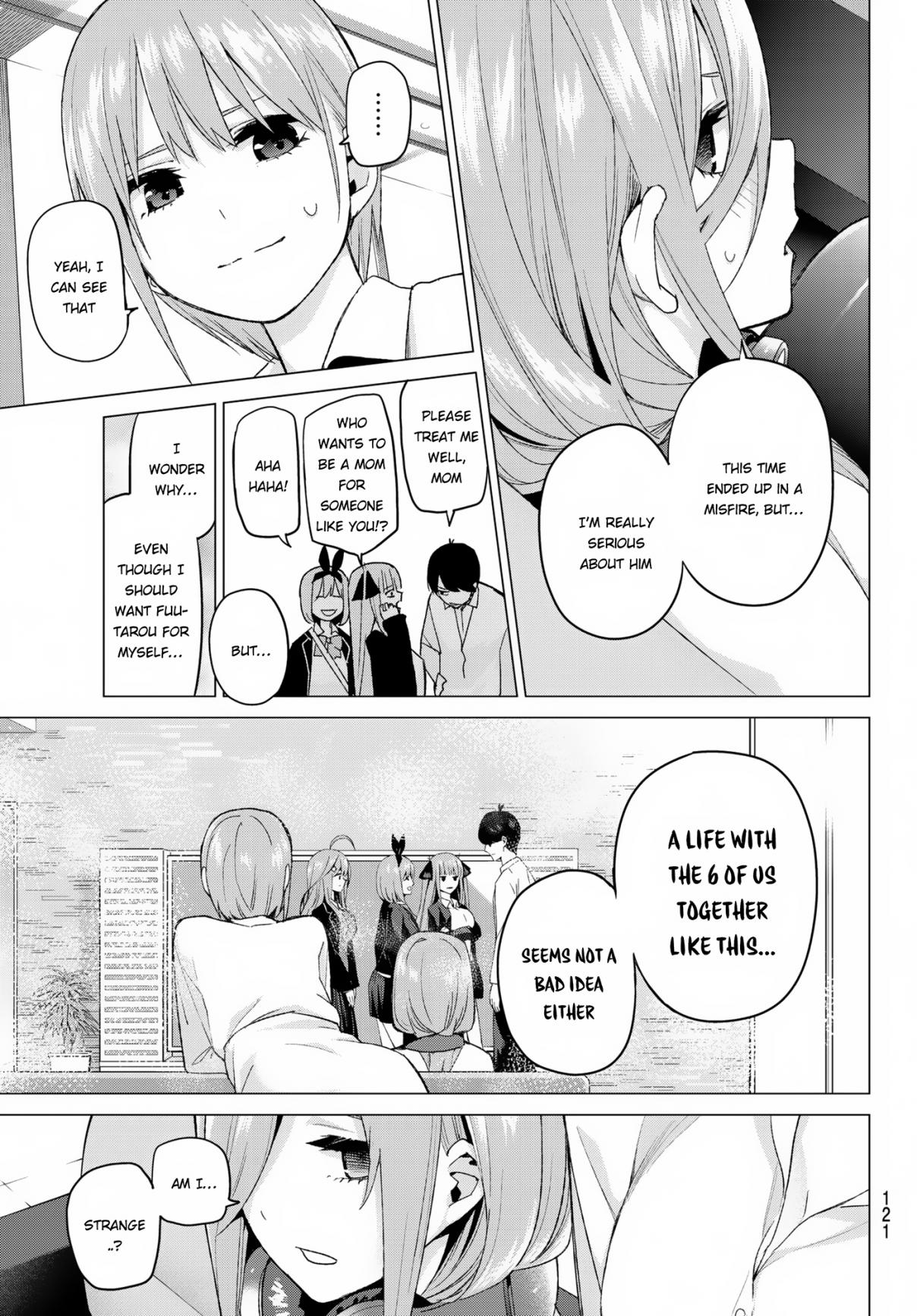5Toubun no Hanayome Ch. 38 Confession in the Living Room