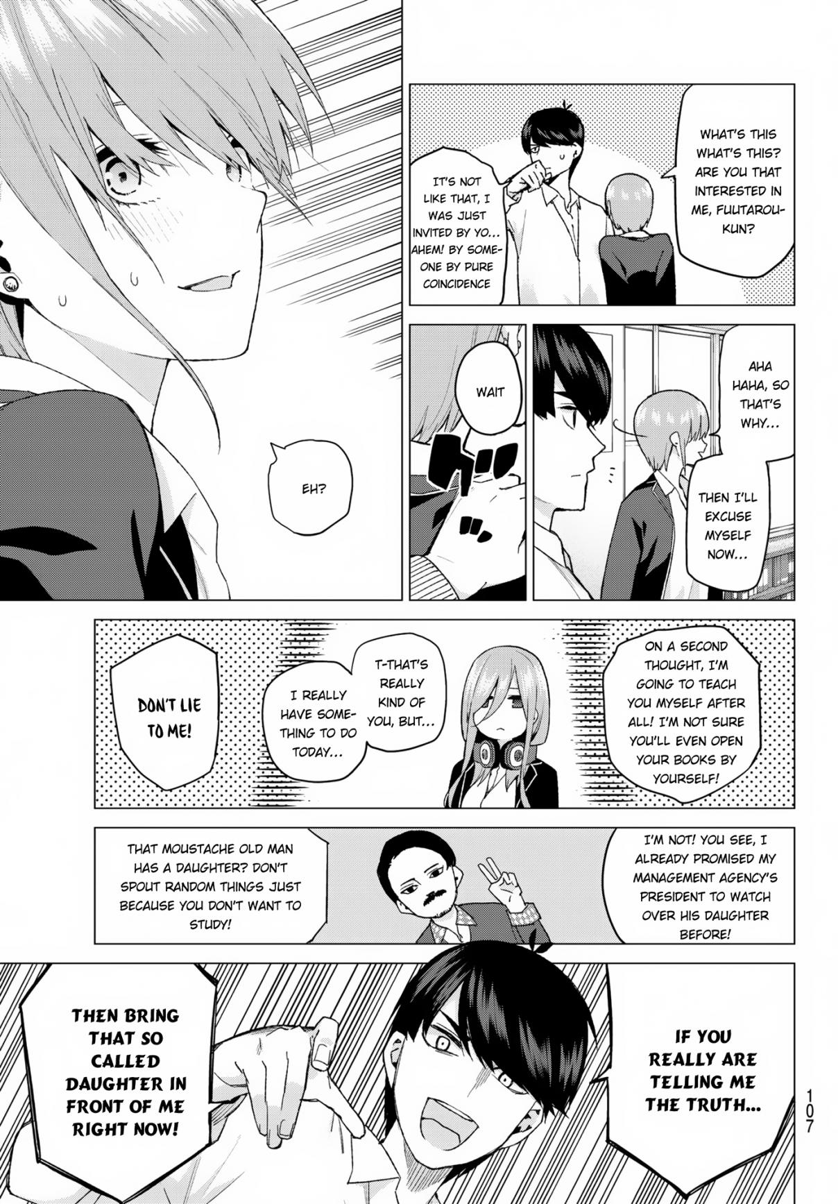 5Toubun no Hanayome Ch. 38 Confession in the Living Room