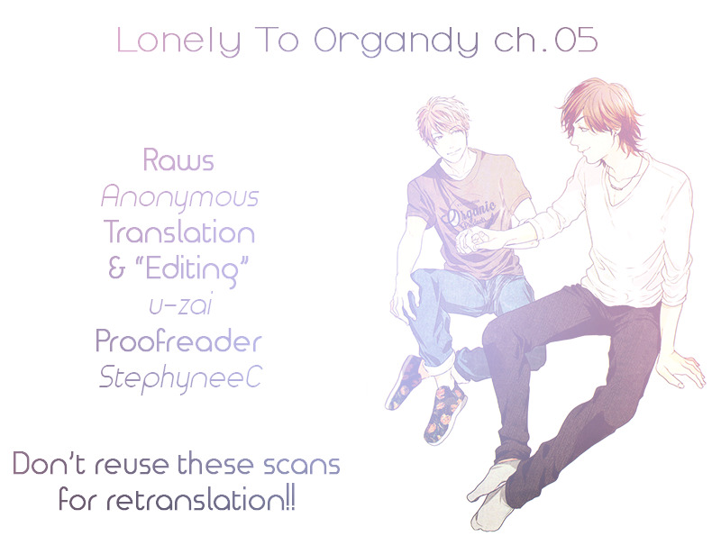 Lonely to Organdy vol.1 ch.5