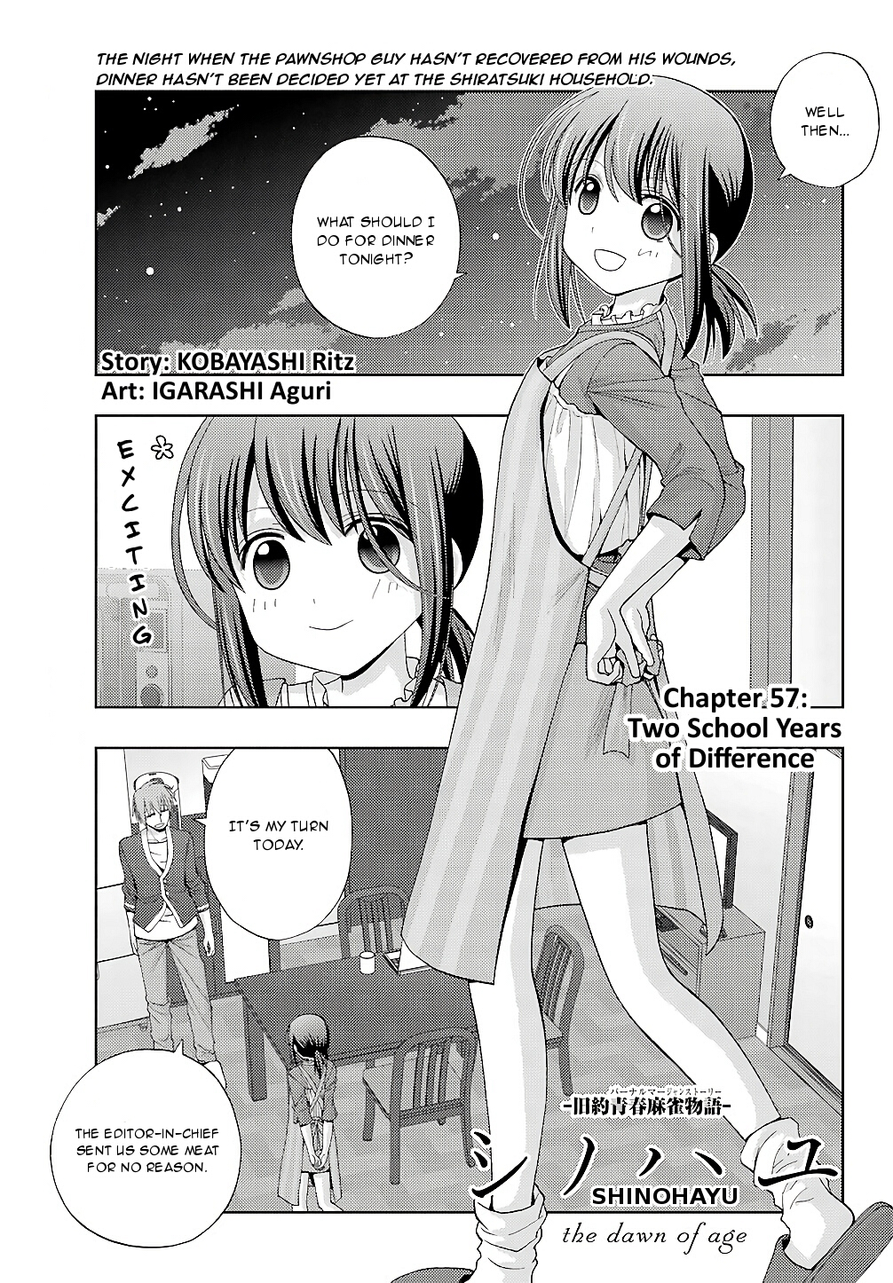 Side Story of Saki Shinohayu the Dawn of Age Ch. 57 Two School Years of Difference