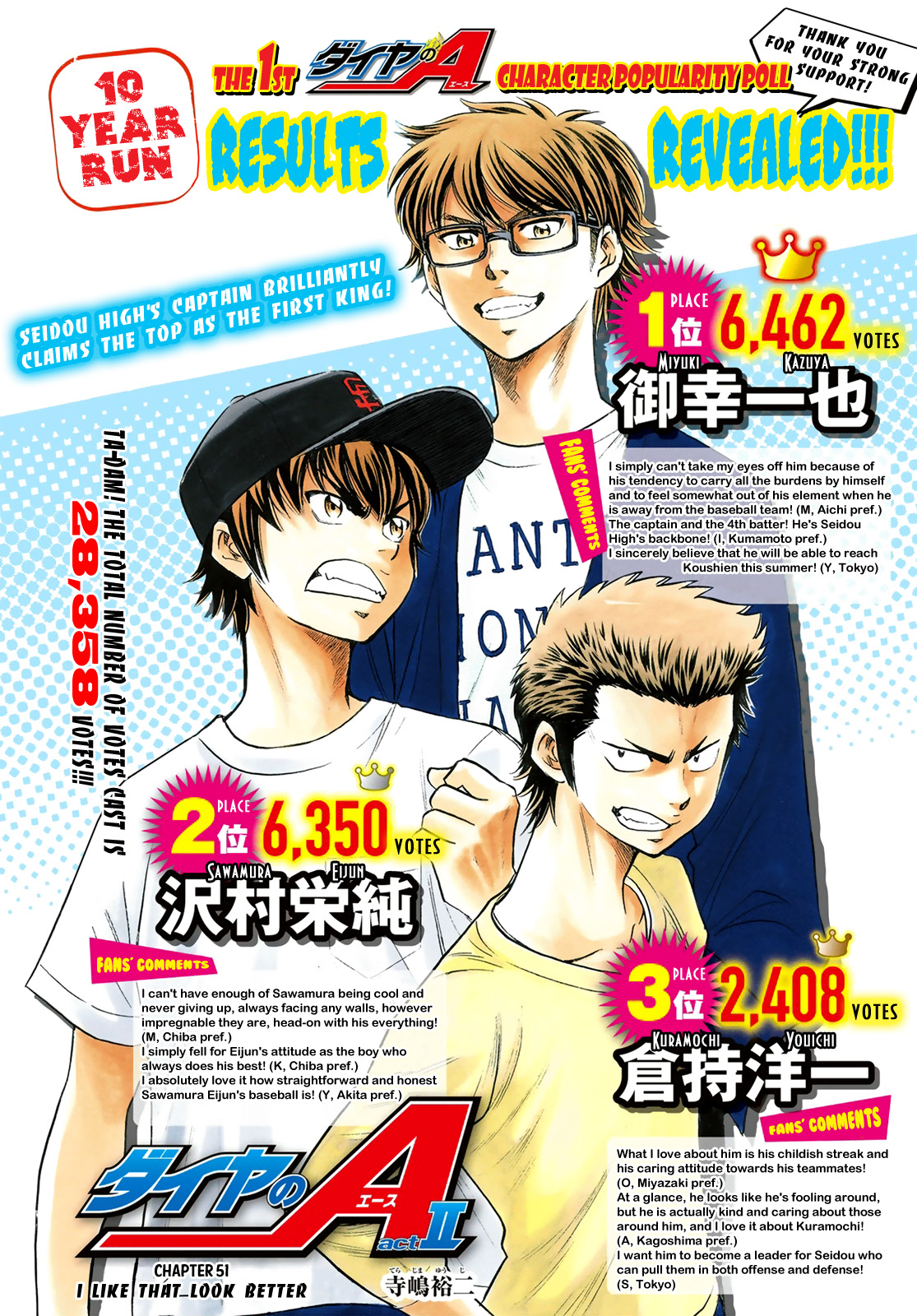 Diamond no Ace Act II Vol. 6 Ch. 51 I Like That Look Better