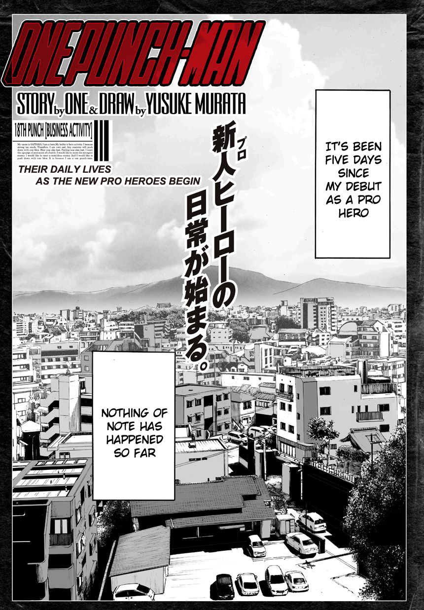 One Punch Man Vol. 3 Ch. 18 Pounding the Pavement
