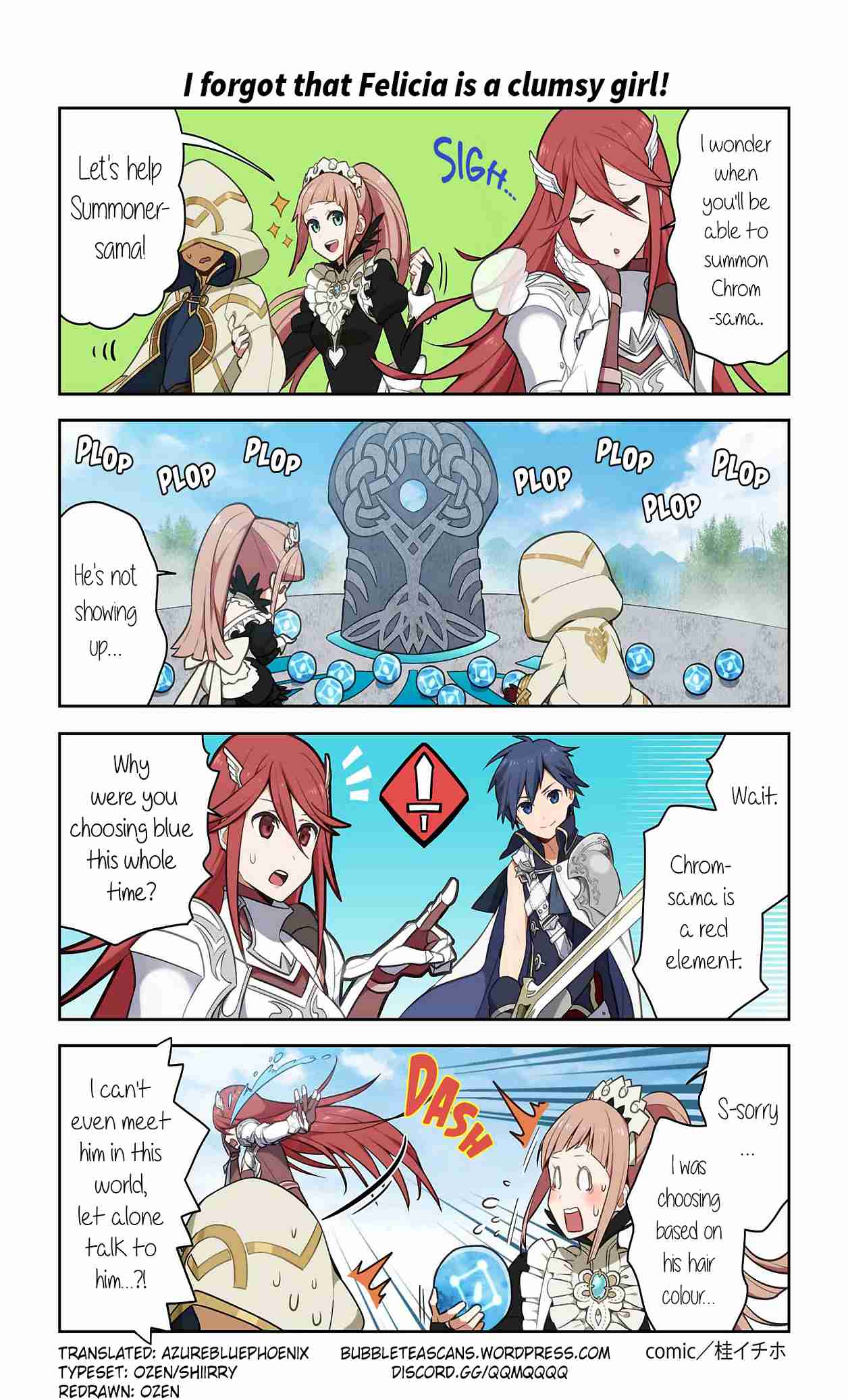 Fire Emblem Heroes: Daily Lives of the Heroes Vol. 1 Ch. 1 I forgot that Felicia is a clumsy girl!
