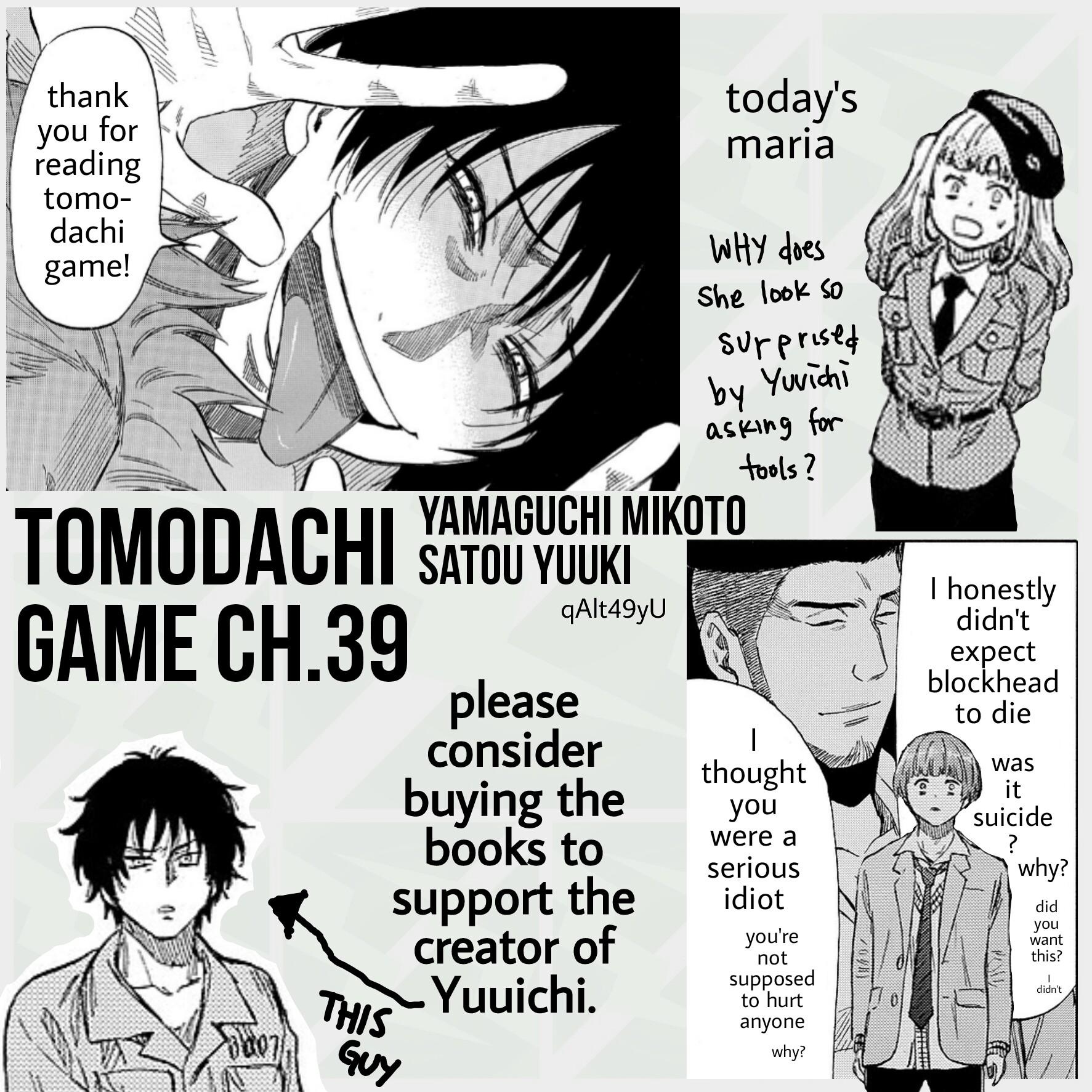 Tomodachi Game Vol.9 Ch.39
